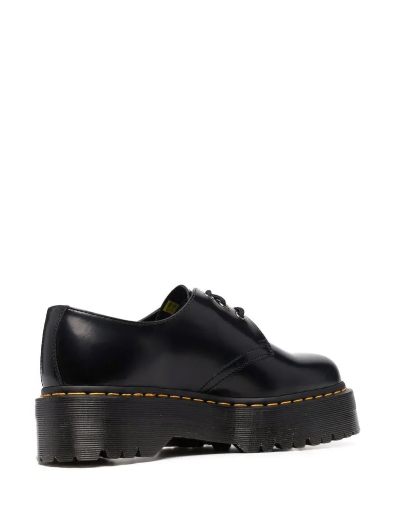 DR. MARTENS - 1461 Quad Polished Smooth Leather Derby Shoes