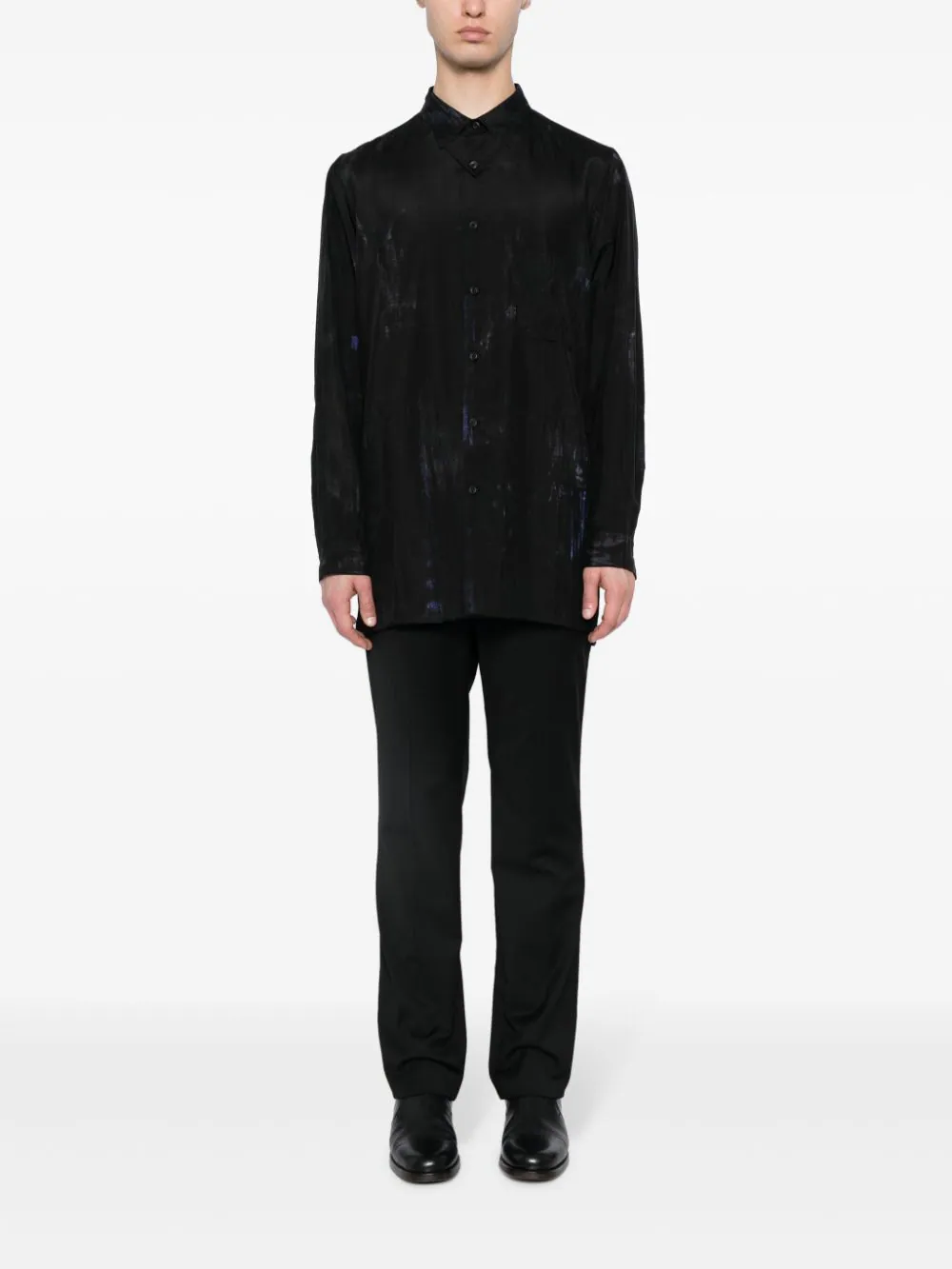 YOHJI YAMAMOTO POUR HOMME Men Extended Tab Pocket Shirt – Atelier