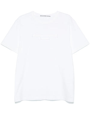 ALEXANDER WANG - Unisex Distressed Logo Short Sleeve Tee