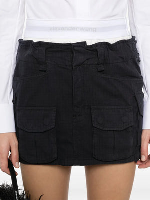 ALEXANDER WANG - Women Logo Elastic Pre Styled Cargo Skirt