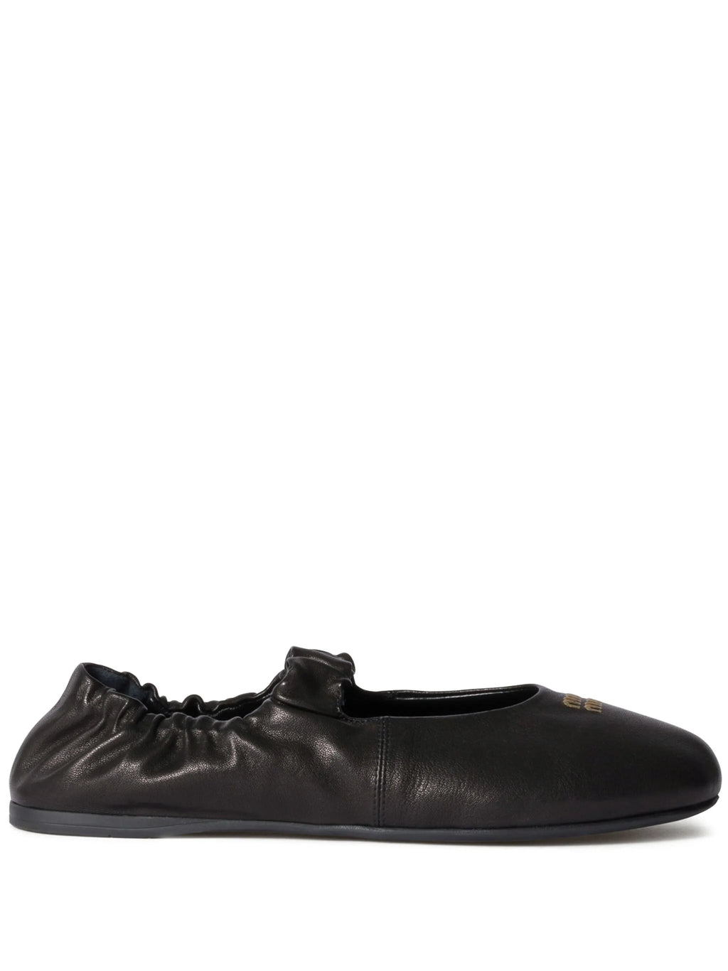 MIU MIU - Women Ruches Nappa Leather Ballerinas