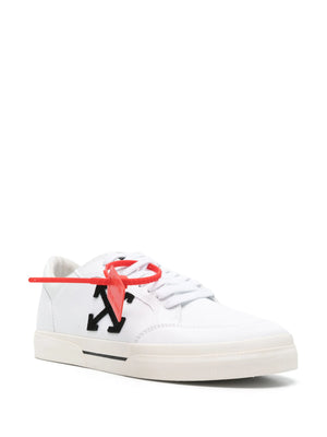 OFF WHITE - Men New Low Vulcanized Canvas Sneakers