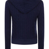 Navy knitwear,back view