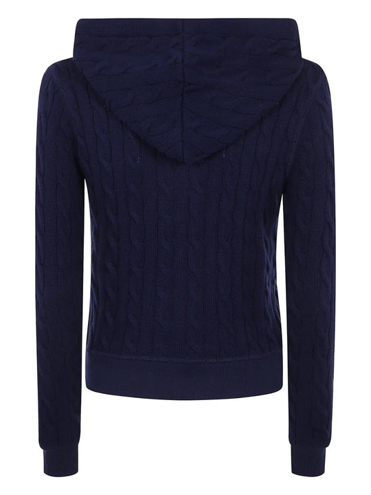Navy knitwear,back view