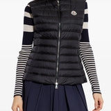 Black jackets worn by a person, showing the jackets fit