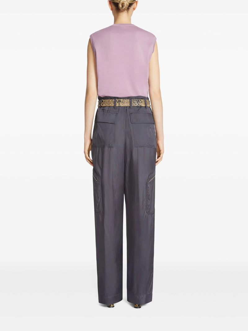 DRIES VAN NOTEN - Women Viscose Workwear Pants