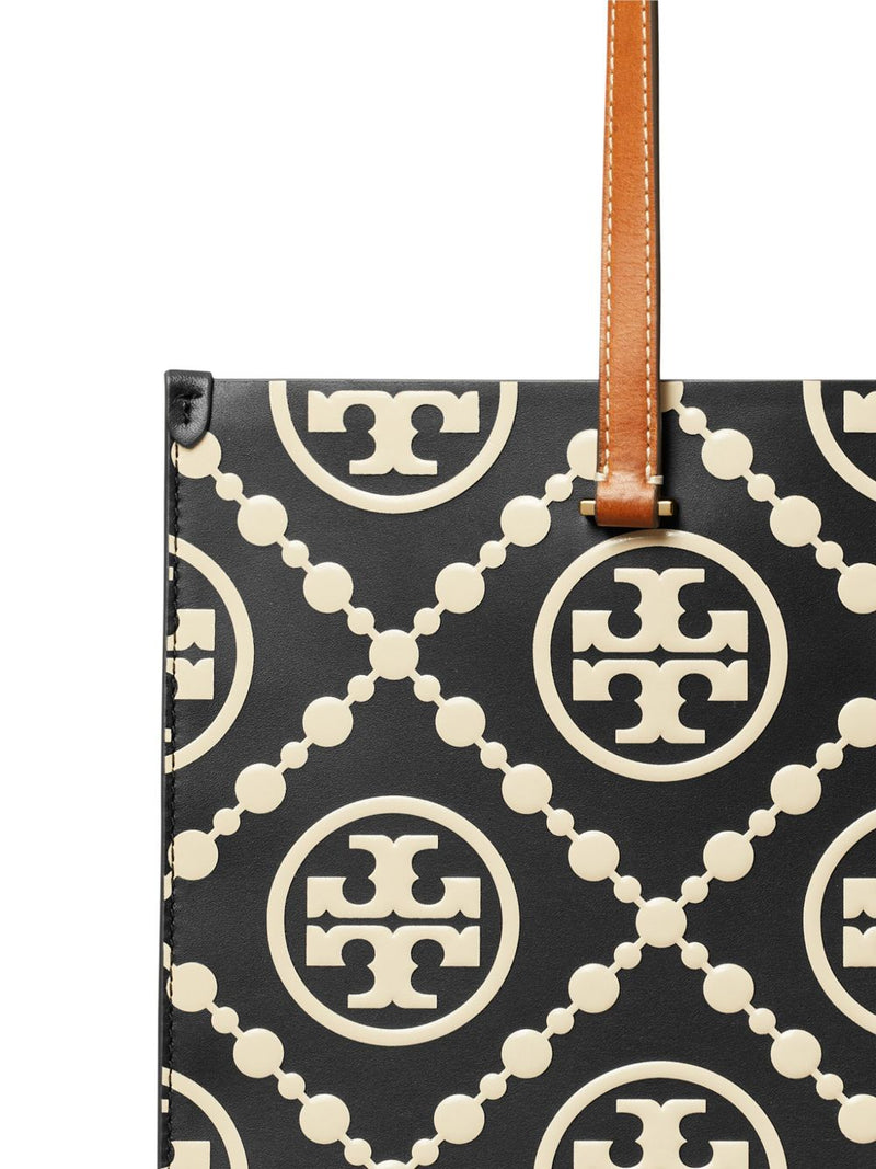 TORY BURCH - Women T Monogram Contrast Embossed Tote