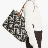 TORY BURCH - Women T Monogram Contrast Embossed Tote