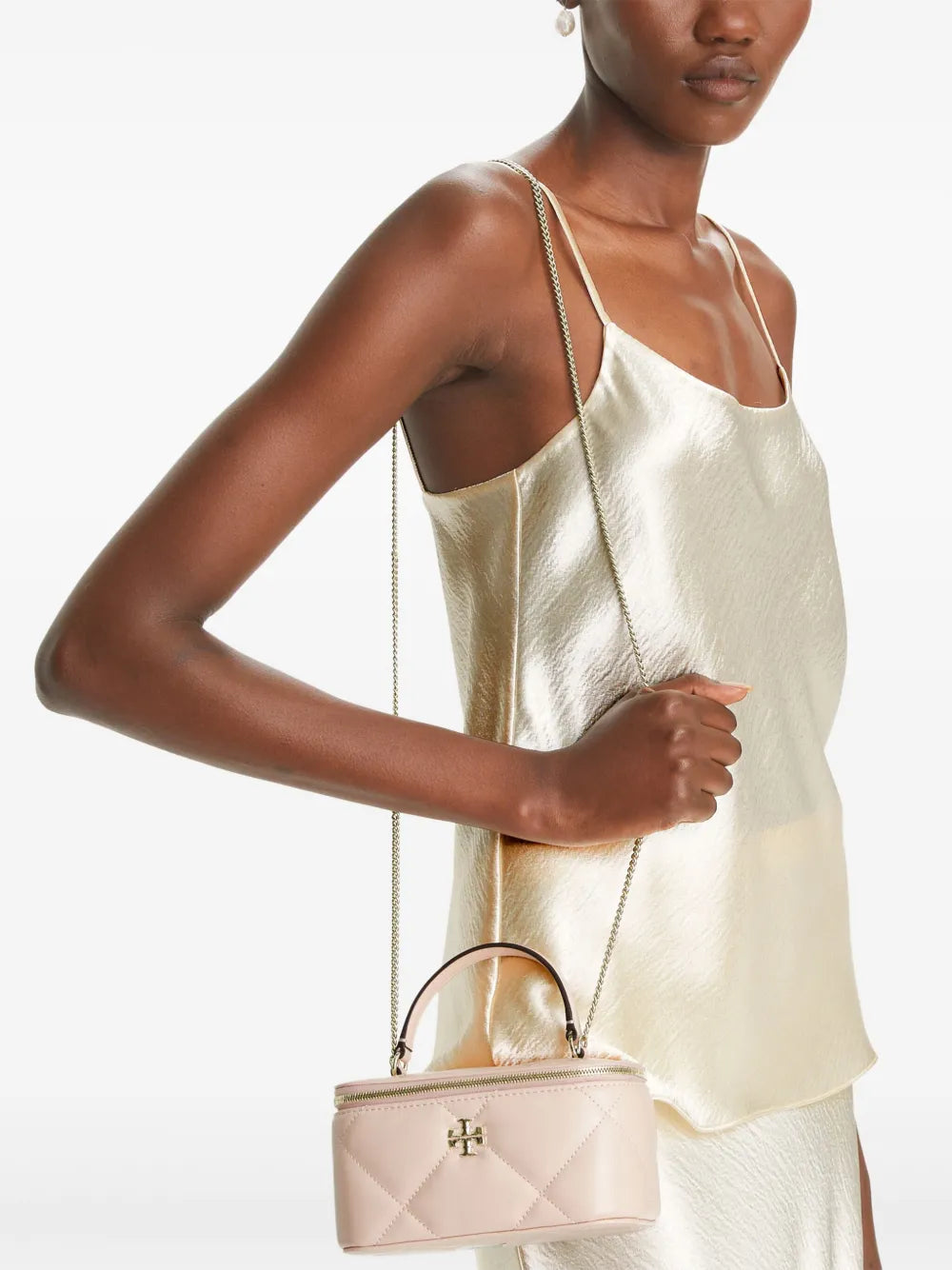 Pink bags,full body view