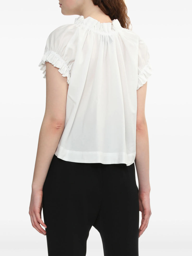 SIMONE ROCHA - Women Elasticated Gathered Ruffle Tulip Top