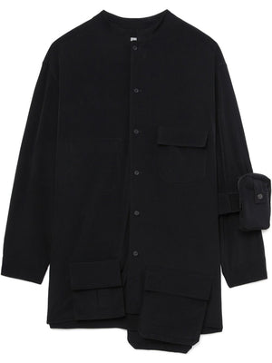 YOHJI YAMAMOTO POUR HOMME - Men Stand Collar Coat