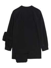 YOHJI YAMAMOTO POUR HOMME - Men Stand Collar Coat