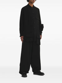 YOHJI YAMAMOTO POUR HOMME - Men Stand Collar Coat