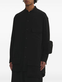 YOHJI YAMAMOTO POUR HOMME - Men Stand Collar Coat