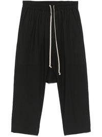 RICK OWENS - Men Drawstring Cropped Pantaloni