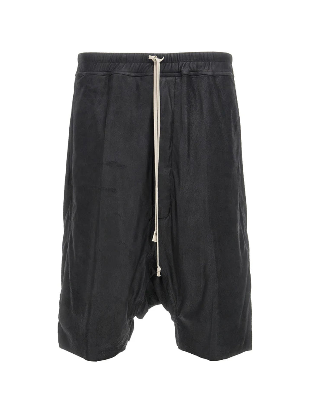 RICK OWENS - Men  Leather Rick S Pods Shorts