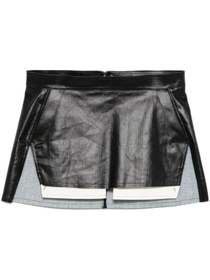 RICK OWENS - Women Gonna In Denim Fog Cutoff Mini Skirt