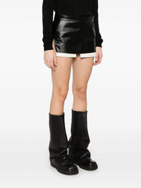 RICK OWENS - Women Gonna In Denim Fog Cutoff Mini Skirt