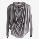 Grey top, front view