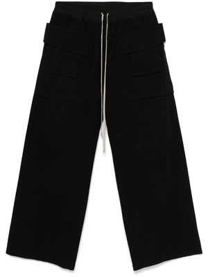 RICK OWENS DRKSHDW - Men Canvas Creatch Wide Cargo Drawstring Pants