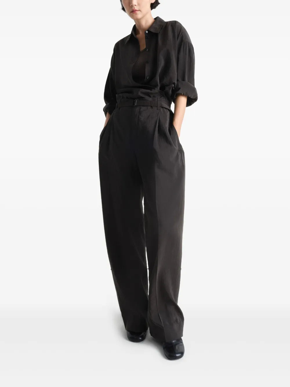 スーツ lemaire BELTED RELAXED PANTS, ASPHALT Lemaire Belted スーツ lemaire BELTED RELAXED PANTS, ASPHALT Lemaire Belted