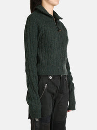 HYEIN SEO - Women W/Gloves Cropped Knit Sweater