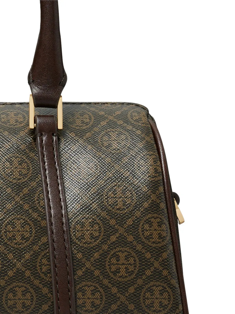 TORY BURCH - Women T Monogram Coated Canvas Mini Barrel Bag