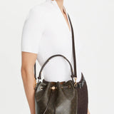 TORY BURCH - Women T Monogram Coated Canvas Bucket