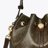TORY BURCH - Women T Monogram Coated Canvas Bucket
