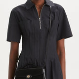 TORY BURCH - Women Robinson Spazzolato Top Handle Chain Wallet