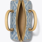 TORY BURCH - Women T Monogram Denim Mini Barrel Bag