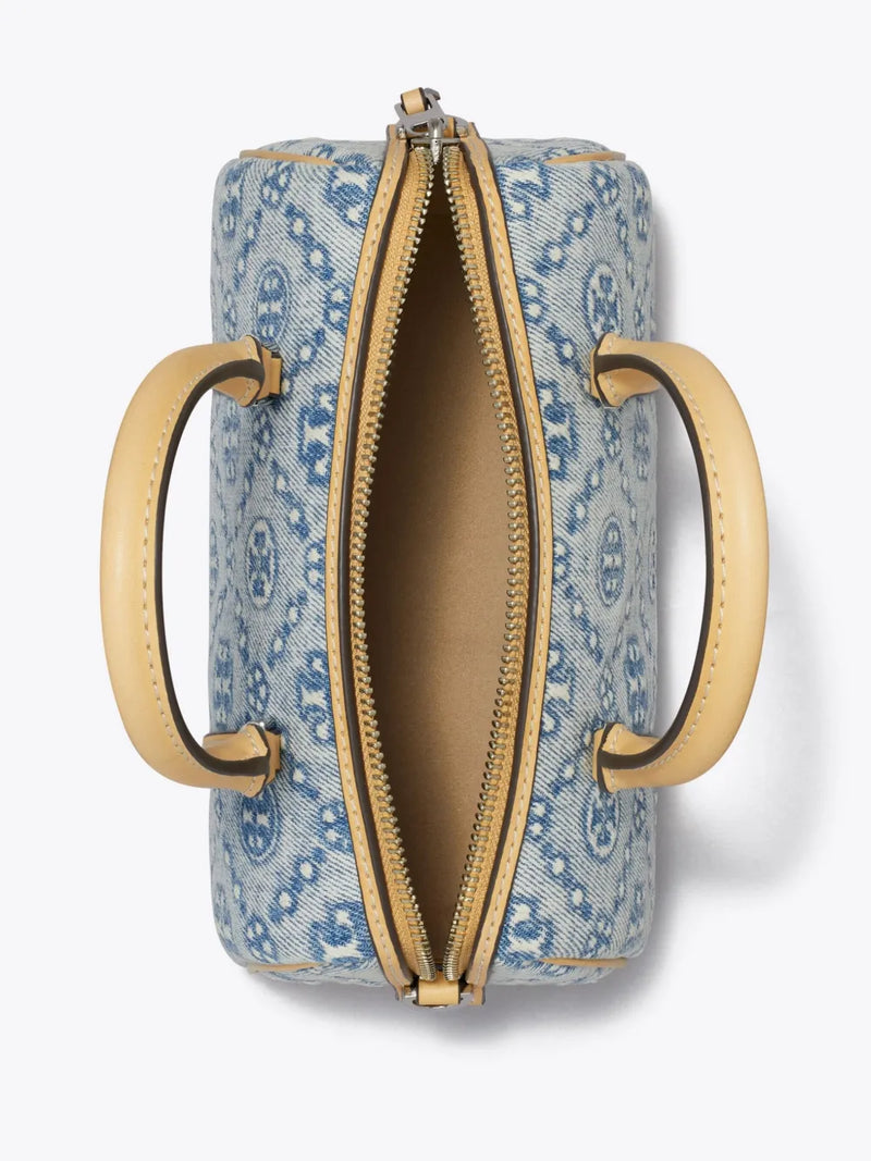 TORY BURCH - Women T Monogram Denim Mini Barrel Bag