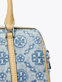 TORY BURCH - Women T Monogram Denim Mini Barrel Bag