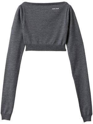 Grey sweater, front view