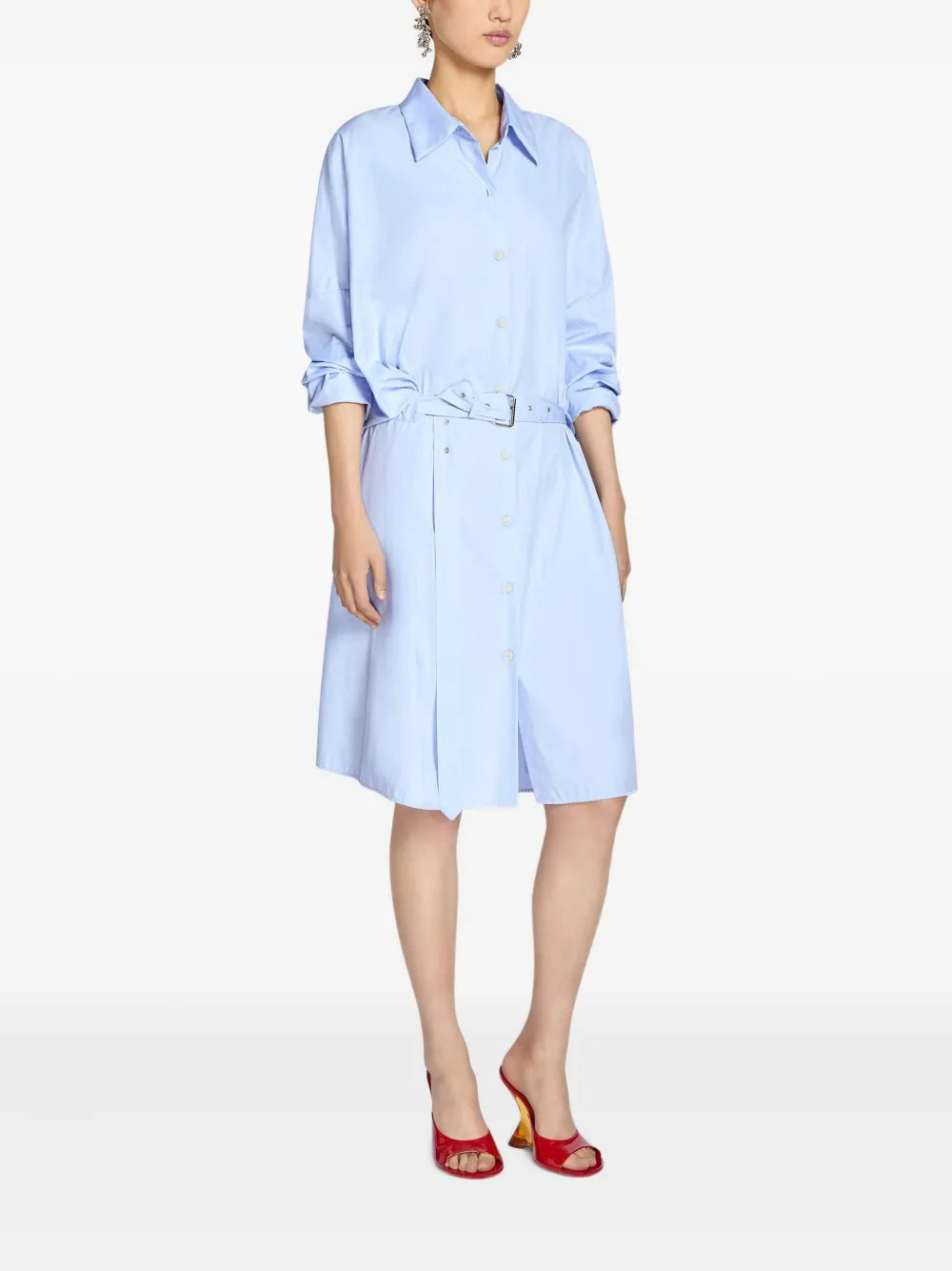 DRIES VAN NOTEN - Women Belted Shirt Dress