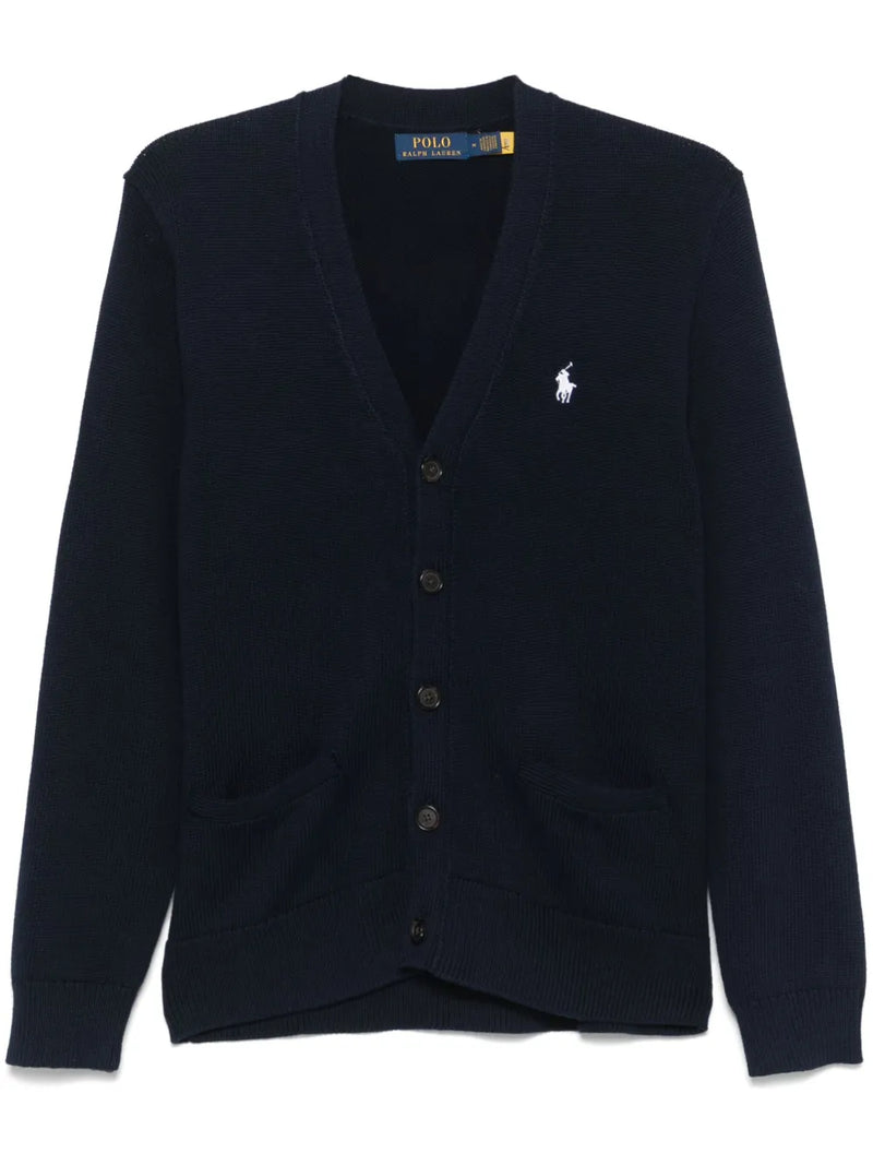 POLO RALPH LAUREN - Men Long-Sleeve Cotton Shaker V-Neck Cardigan