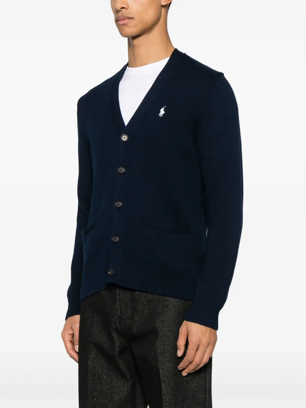 POLO RALPH LAUREN - Men Long-Sleeve Cotton Shaker V-Neck Cardigan