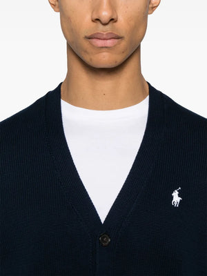 POLO RALPH LAUREN - Men Long-Sleeve Cotton Shaker V-Neck Cardigan