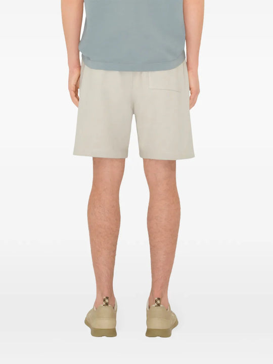 Blue shorts worn by a person, showing the shorts' fit