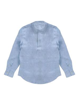 POLO RALPH LAUREN - Men Long-Sleeve Piece Dye Linen Sport  (V1) Shirt