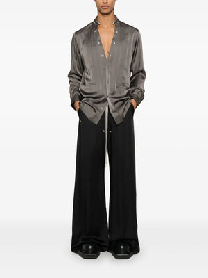 RICK OWENS - Men Charmeuse Larry Fogpocket Shirt