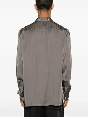 RICK OWENS - Men Charmeuse Larry Fogpocket Shirt