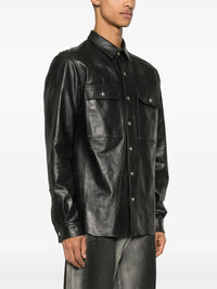 RICK OWENS - Men Leather Outershirt