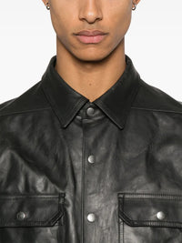 RICK OWENS - Men Leather Outershirt