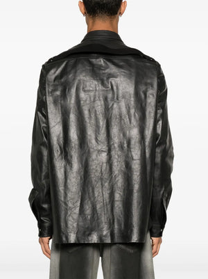 RICK OWENS - Men Leather Outershirt