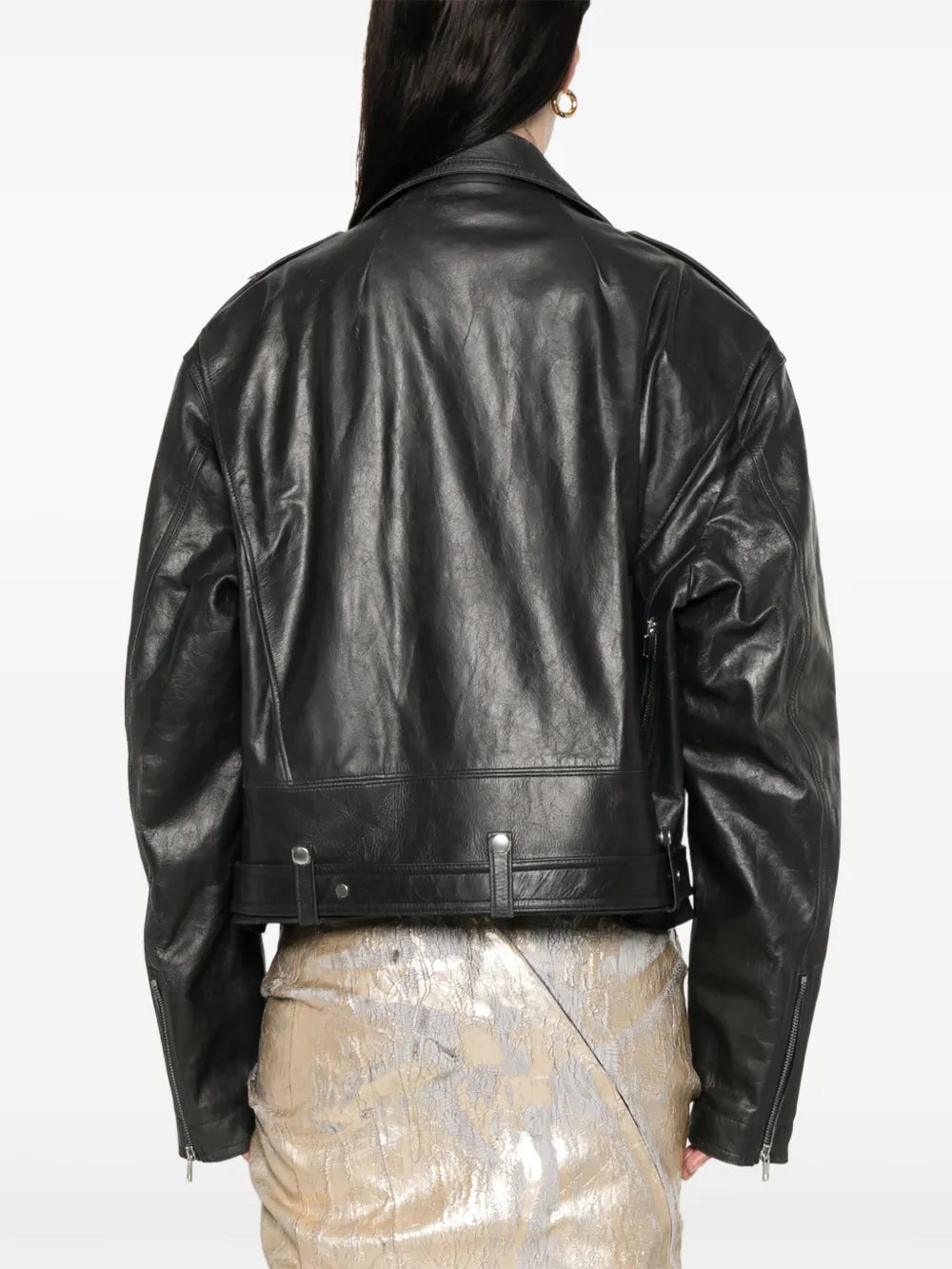 RICK OWENS - Women Cropped Jumbo Bauhaus Stooges Jacket RICK OWENS - Women Cropped Jumbo Bauhaus Stooges Jacket
