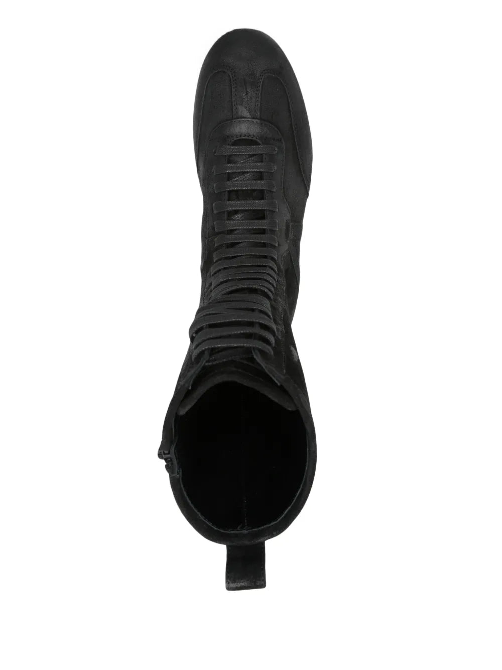 Black sneakers, top view