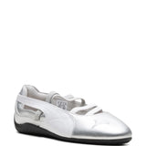 white shoes, side view