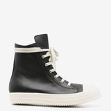 RICK OWENS - Men Leather High Top Sneakers