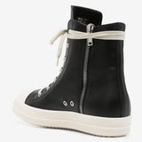 RICK OWENS - Men Leather High Top Sneakers